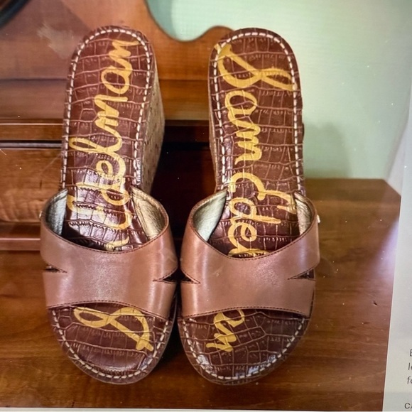 Sam Edelman Reid wedge cork sandal - Picture 2 of 7